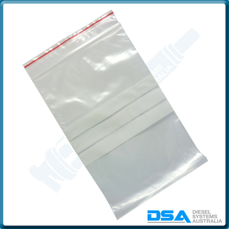 100X150-W Write On Plastic Bags (100x150mm 50um) {PKT-100}
