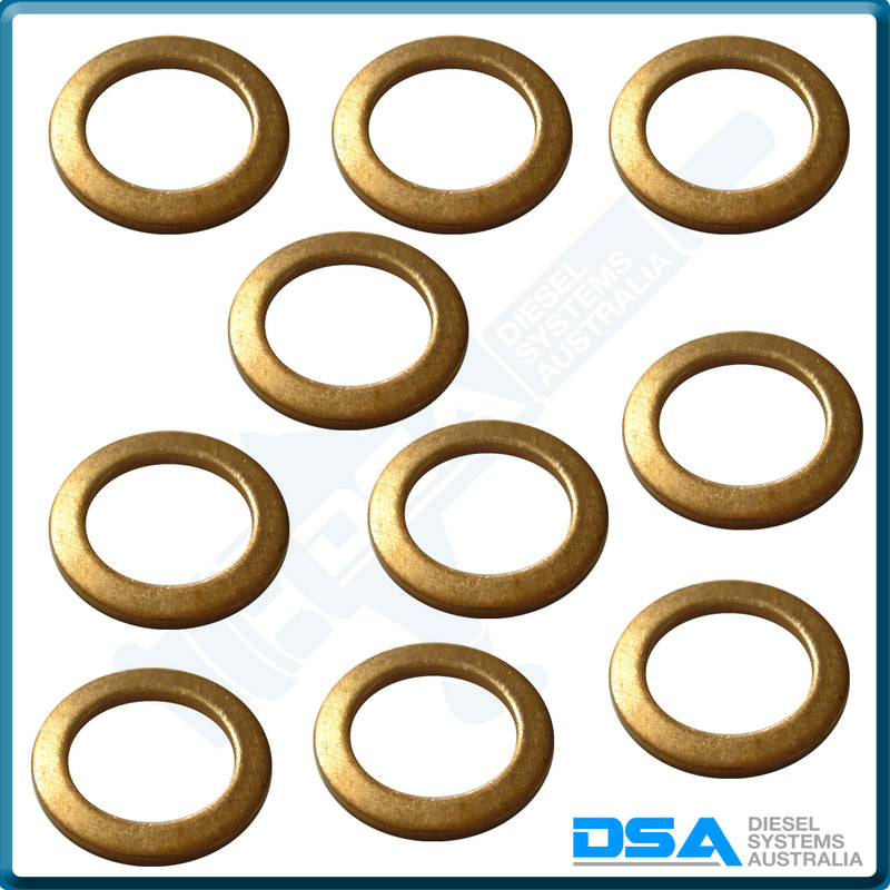 2 916 710 608NG Aftermarket Bosch Copper Injector Base Washer (18x12x1.5mm) {PKT-10}