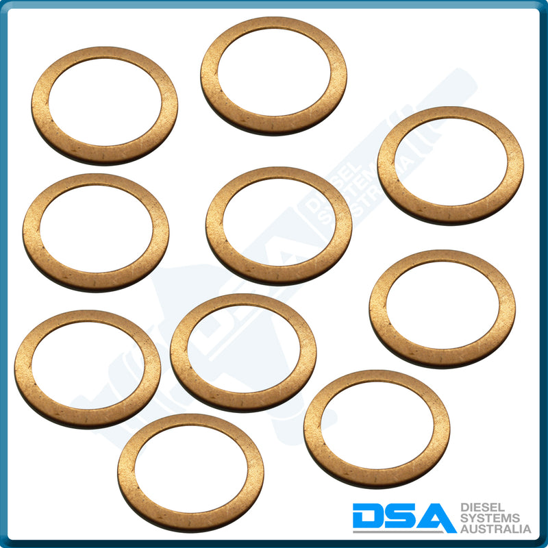 23643-1010NG Aftermarket Toyota Copper Washer (19x14x0.5mm) {PKT-10}