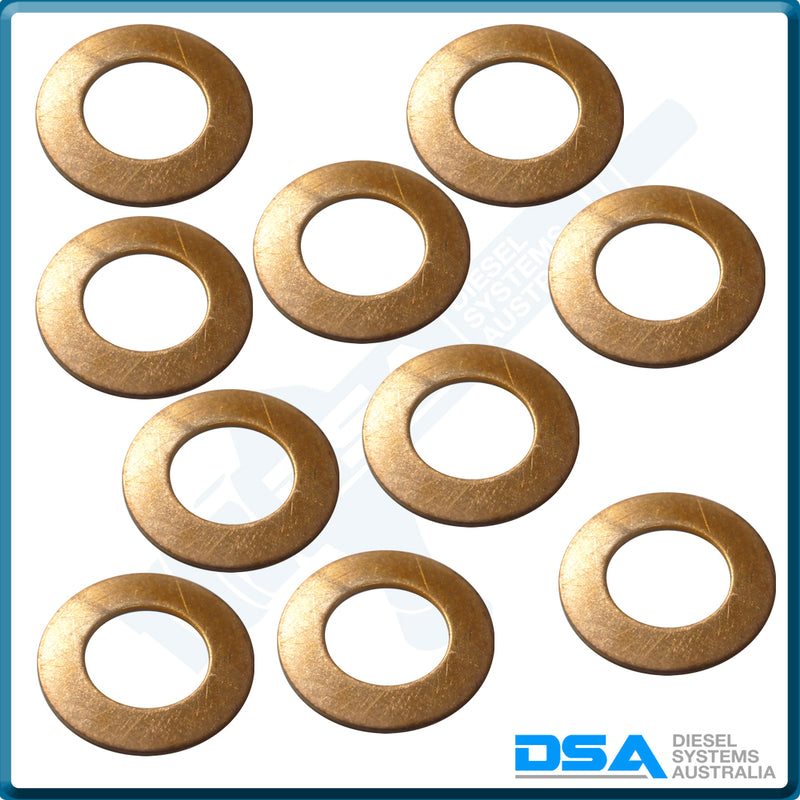 33115128NG Aftermarket Perkins Copper Washer (17.4x9.7x0.7mm) {PKT-10}