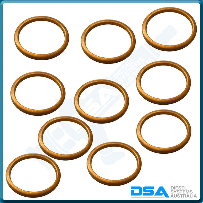 772040NG Aftermarket Fiat Copper Washer (18x15x1.5mm) {PKT-10}
