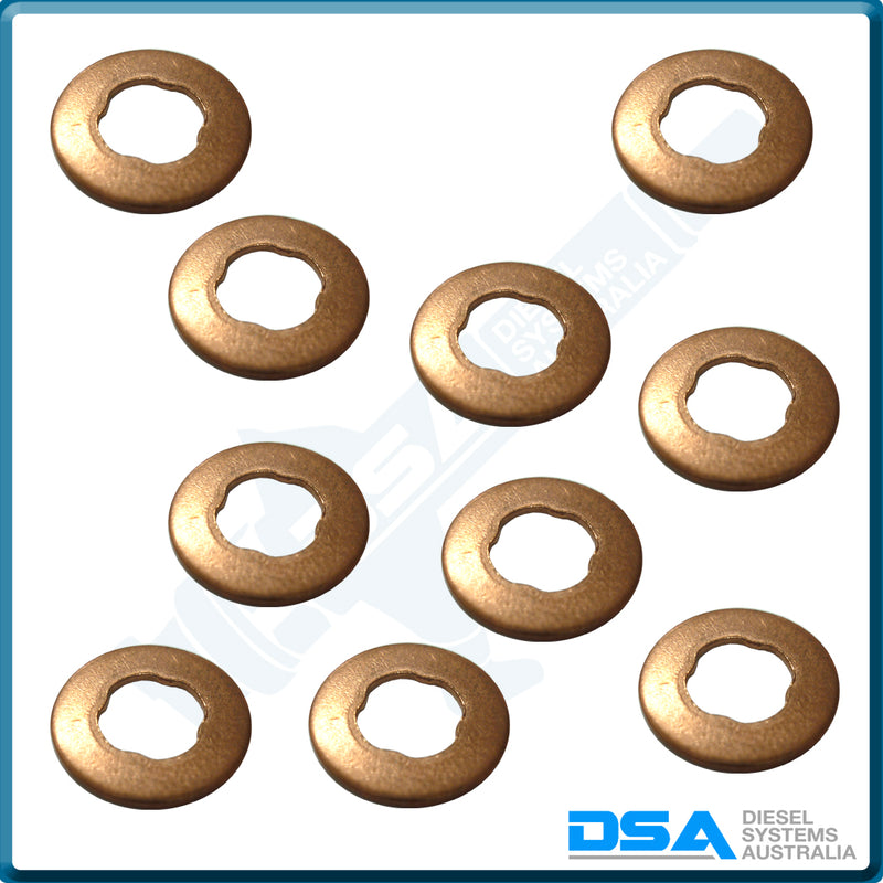 16626-AD200NG Aftermarket Copper Injector Base Washer (15x7.5x1mm) {PKT-10}