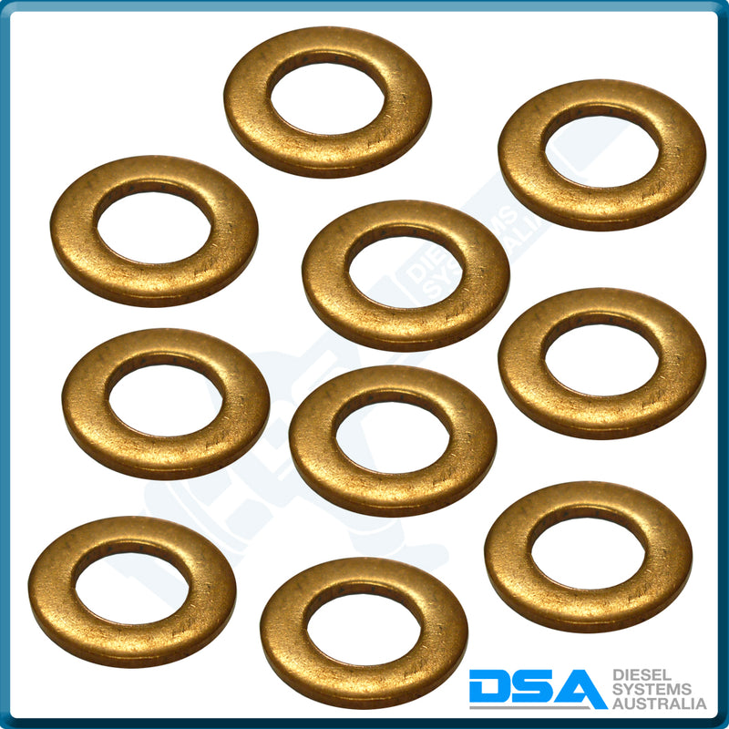 7185-815CNG Aftermarket Delphi Copper Washer (12x6.5x0.9mm) {PKT-10}