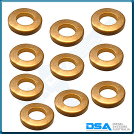 9001-850DNG Aftermarket Delphi Copper Injector Washer (13.7x7.16x2.2mm) {PKT-10}