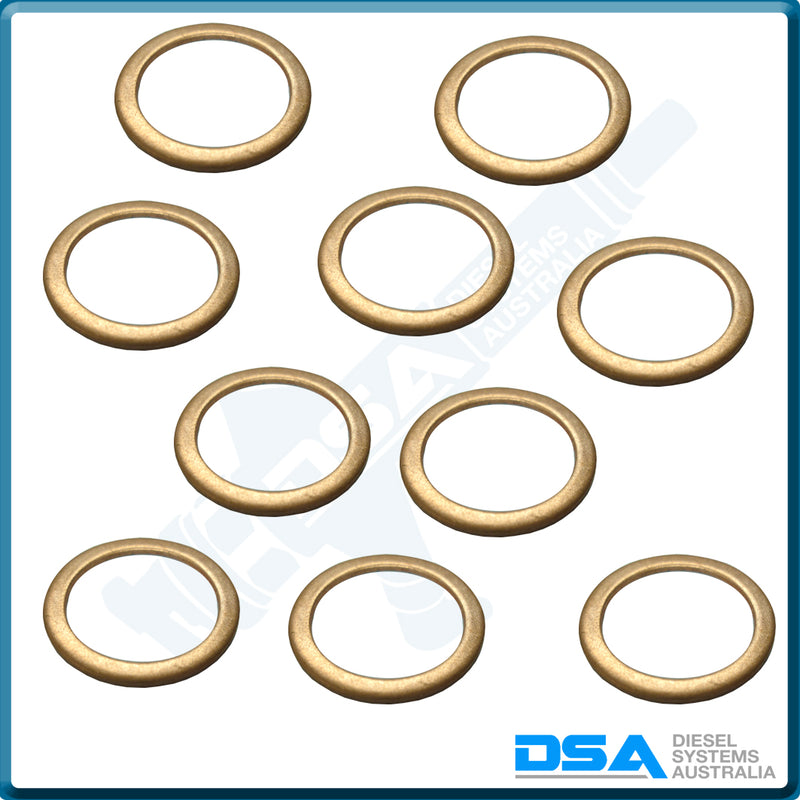 949018-0350NG Aftermarket Denso Copper Plate Washer (21x16x1mm) {PKT-10}