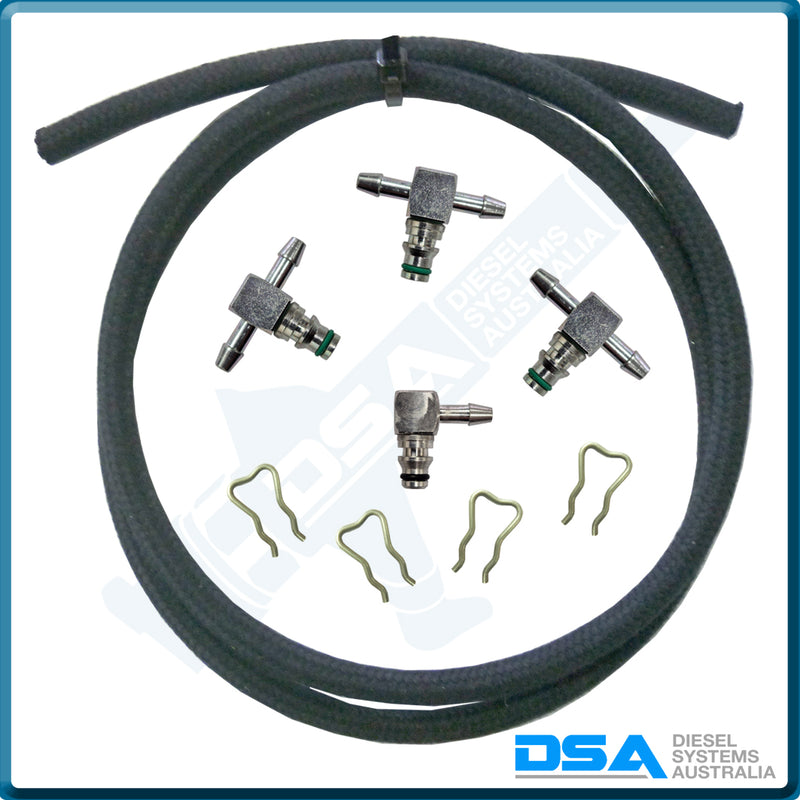 CMR280-1 Aftermarket Universal Bosch/Mercedes 4Cyl Leak Off Connector Pipe Set Kit