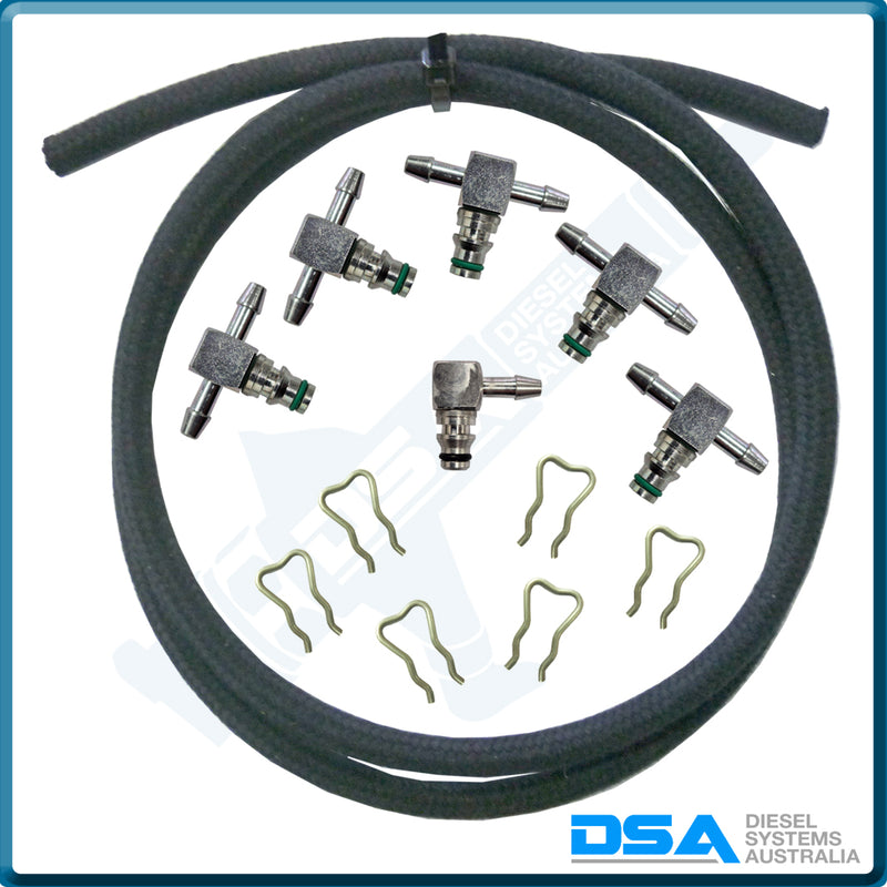 CMR280-2 Aftermarket Universal Bosch/Mercedes 6Cyl Leak Off Connector Pipe Set Kit