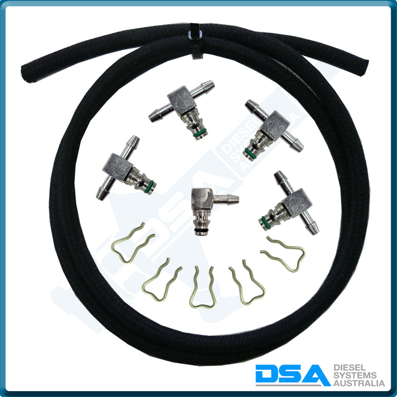 CMR280-4 Aftermarket Universal Bosch/Mercedes 5Cyl Leak Off Connector Pipe Set Kit