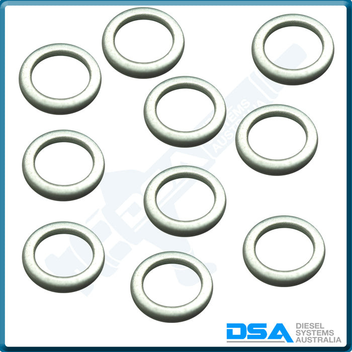NW5-17W4A Aftermarket Delphi Aluminium Leak Off Washer (12x8x1mm) {PKT-10}