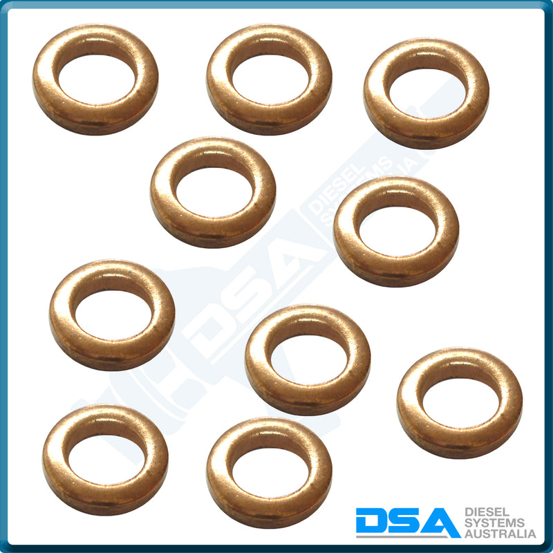 NW5-8W4NG Aftermarket Delphi Copper Washer (7.95x4.85x1.85mm) {PKT-10}