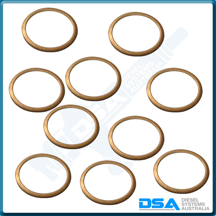 PN11-13-H54NG Aftermarket Copper Washer (17x15x0.5mm) {PKT-10}